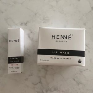 Henne lip mask and luxury lip tint